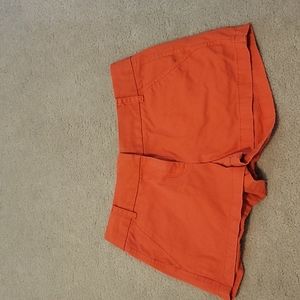 Orange J. Crew Chino shorts